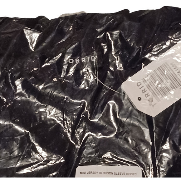 NEW TORRID Dress Mock Neck Plus Size‎ 2X Mini Jersey Long Sleeve Bodycon Black - Picture 4 of 7